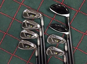 Taylormade 2017 M2 combo set 3h-4h, 5-PW REAX 65 regular flex graphite image 1