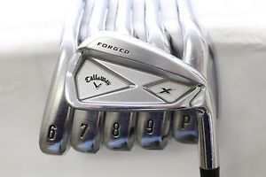 Used Callaway X Forged 5-PW Iron Set X-Forged Project X 6.0 Stiff Flex Steel RH image 1