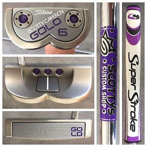 CUSTOM SHOP Purple and White Titleist Scotty Cameron 34 1/2" GOLO 6 Putter image 1