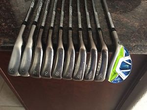 Nike Vapor fly irons 3 hybrid thru P 52 and 56 wedges stiff image 1