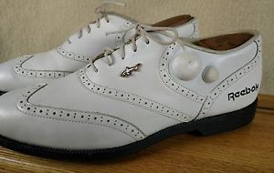 REEBOK " THE PUMP " GOLF SHOES GREG NORMAN SHARK WHITE LEATHER MENS 11.5 M image 1