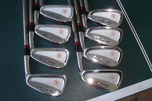 BEN HOGAN APEX PLUS FORGED IRON SET 3-PW APEX #4 STIFF FLEX "EXCELLENT" image 1