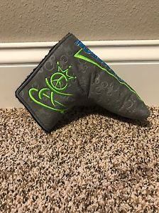 Scotty Cameron Gallery Only Head Cover Grey Suede Peace Surfer image 1