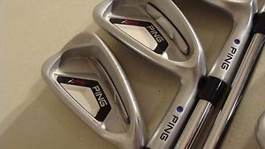 PING i25 irons 3-PW Purple Dot X-Stiff flex steel Good used Priority US Ship! image 1
