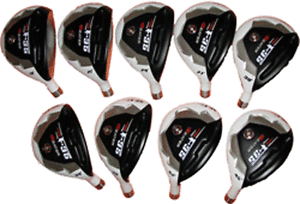 ALL SINGLE LENGTH AT 37.5" FIRM GRAPHITE MENS HEATER F-35 GOLF CLUBS HYBRID SET image 1