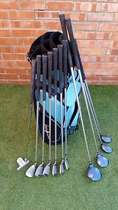 Full set Ladies Petron golf clubs irons driver 4&amp;5 hybrids cart bag image 1