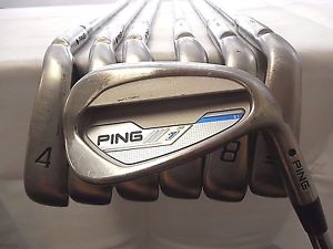 Used Ping I E1 4-PW Iron Set Ping CFS Distance Stiff Flex Steel Shafts RH -1/4" image 1