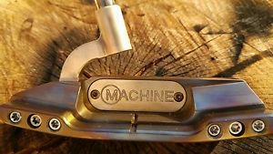 Machine putter AlbZ medallion and neck beautifull torch finish black headcover image 1