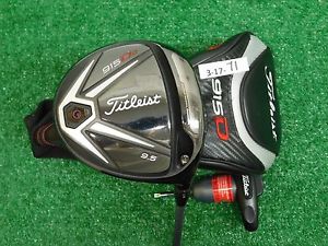 Titleist 915D2 9.5* Driver Diamana D+ 70 Stiff Graphite with HC & Tool Excellent image 1