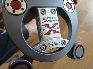 Scotty Cameron Futura X putter, RH, 34" with head cover image 1
