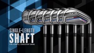 NEW Cobra King F7 One Length Irons 5-GW Graphite Shaft Regular Flex golf clubs image 1