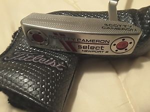 titleist scotty cameron  select newport 2 putter with super stroke grip image 1