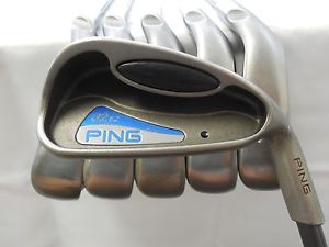 Used Ping G2 5-PW Iron Set Ping TFC 100 Senior Flex Graphite Shafts RH -1/2" image 1