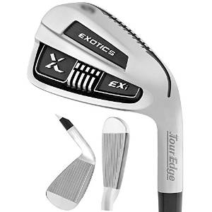 Tour Edge Exotics EXI Iron Set Right 4-PW, AW UST Mamiya Recoil F3 Graphite Regular image 1