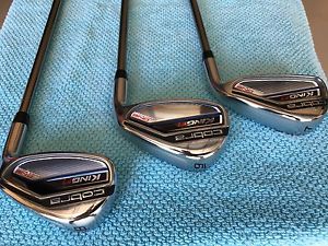 USED RH COBRA KING F7 ONE LENGTH 7-GW UST MAMIYA RECOIL GRAPHITE SHAFTS image 1