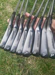 Adams A12 pro forged irons 3-Pw wedge KBS Tour stiff shafts cmb xtd image 1