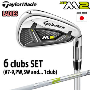 TAYLORMADE GOLF JAPAN M2 WOMEN'S IRON SET #7-9,P,S &amp;Select1 (6clubs) CARBON 2017 image 1