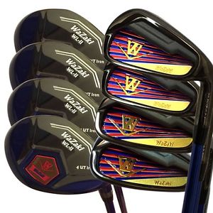Japan WaZaki Black Finish WL-IIs 4-SW Combo Hybrid Irons USGA R A Rules golf set image 1