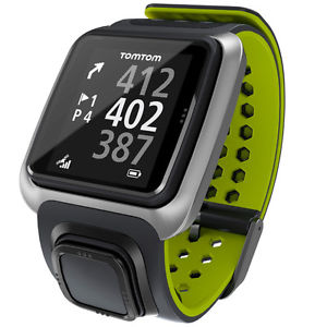 TomTom Tom Tom Golfista GPS Reloj Golf - Gris Oscuro / Verde Brillante image 1