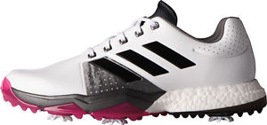 Adidas Adipower Boost 3 Golf Shoes White/Black/Pink 13 Medium image 1