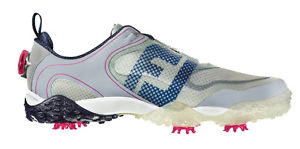 FootJoy FreeStyle BOA Golf Shoes Grey Navy Berry 11.5 Narrow image 1