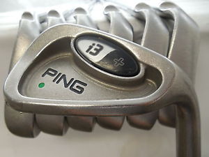 Used Ping i3+ Green Dot 4-PW Iron Set Ping CS-Lite Regular Flex Steel RH image 1