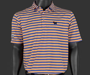 SCOTTY CAMERON BULLDOG CROAKER STRIPE STRETCH MESH POLO LARGE image 1
