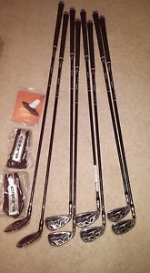 NEW Cobra Bio Cell BLACK Combo Iron set 3/4H 4/5H 6-GW GRAPHITE LEFT HANDED image 1