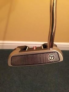 TAYLORMADE OS SPIDER 35" PUTTER + SUPERSTROKE GRIP &amp; HEADCOVER image 1