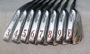 NICE BEN HOGAN 2000 APEX BLADES 3-PW APEX # 3 REGULAR FLEX STEEL #Y384 image 1