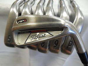 Used RH Titleist AP1 708 / 710 4-PW Iron Set DG S300 Stiff FLex Steel Shafts image 1
