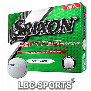 84 E SRIXON SOFT FEEL SOFT WHITE 2017 - BALLES DE GOLF 7 DOUZAINE BLANC image 1