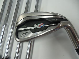 Used RH Callaway XR 5-PW Iron Steel Set Speed Step 80g regular Flex Shafts RH image 1