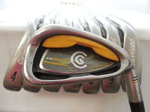 Used RH Cleveland CG Gold Iron Set 3-PW Dynamic Gold Stiff Steel Shafts S-flex image 1