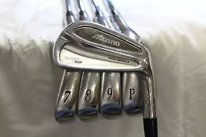 Used RH Mizuno MP-58 6-PW Iron Set Project X 6.5 Extra Stiff Flex Steel Shafts image 1