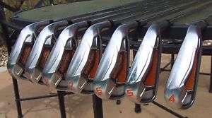 Cobra AMP irons 4-PW Dynalite 90 R flex shafts image 1