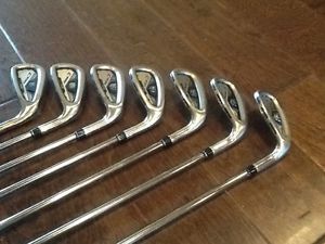 Wilson C200 Irons, 5-P+G, w/reg UST RECOIL Shafts, and Golf Pride MCC+4 Grips image 1