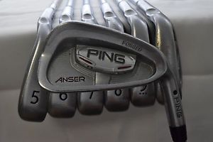 Used Ping Anser Forged Iron Set 4-W w/ Stiff Flex Steel Shafts RH Ping Anser image 1