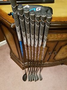 PING G25 GRAPHITE IRON SET 7- PW-SW (including UW and Ping G6 Hybrid R) image 1