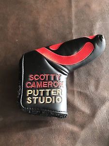 NEW SCOTTY CAMERON CIRCLE T Black Custom shop Headcover!! image 1