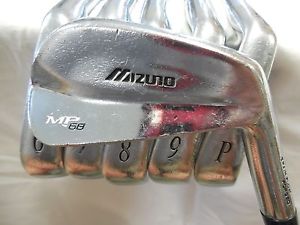 Used Mizuno Forged MP-68 Iron Set 5-PW w/ KBS Tour Stiff Flex Steel Shafts RH image 1