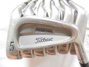 Used RH Titleist 735 CM Stainless Iron Set 4-PW DG Steel Shaft Stiff Flex image 1