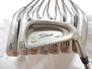 Used RH Titleist DCI 981 Iron Set 3-PW Rifle 6.0 Steel Shaft Stiff Flex S-flex image 1
