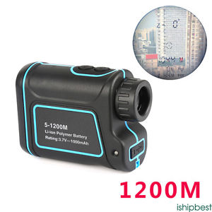 8x Multifunction 1200 Yards Laser Range Finder Telescope Hunting Golf Distance image 1