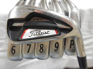Used RH Titleist AP1 714 Iron Set 5-PW XP-95 Steel Shaft Regular Flex R-flex image 1