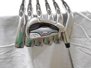 Used RH Callaway Steelhead XR Iron Set 4-PW XP-95 Steel Regular Flex R-flex image 1