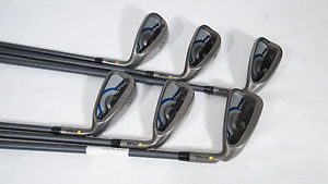PING GMAX Yellow Dot IRONS (6-PW,SW) IRON SET w/ Graphite SOFT-REGULAR Shafts image 1
