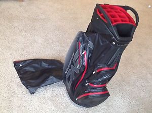 *MINT* Sun Mountain H2NO LITE CART BAG WATERPROOF SERIES, Black/Gray/Red image 1