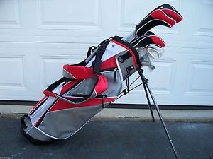 NEW LEFT HANDED MEN'S HYBRID ORLIMAR ST GOLF CLUB SET WITH STAND BAG image 1
