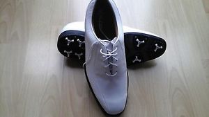 ICON FOOTJOY GOLF SHOES, IN WHITE, SIZE 10.5 UK, EUR 45 X-WIDE. NEW image 1